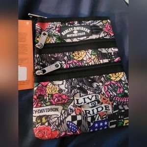 Harley-Davidson® Women's X-Body Crossbody Sling Purse, Tattoo Print 99616-TAT